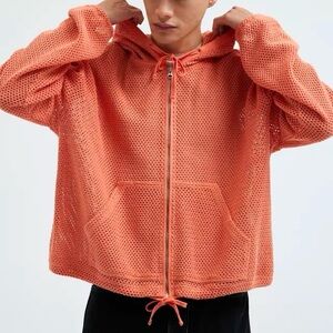 Urban Outfitters BDG Boardwalk Mesh Full Zip Hoodie Sweatshirt